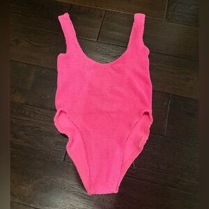 LOVE & BIKINIS - Neon Pink Women's One Piece Swimsuit